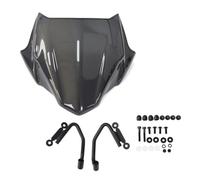 Parabrezza Accessori Moto Paravento moto | Per CB400F CB500F 2016-2023 Plastica ABS Nero diffusore spoiler parasole grigio(Dark gray)