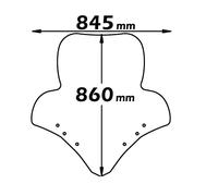 PARABREZZA ALTA PROTEZIONE KYMCO DOWN TOWN 125 DAL 2009 2017