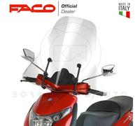 PARABREZZA ALTO PARAVENTO FACO + KIT STAFFE PIAGGIO BEVERLY 125 RST 2004-2007