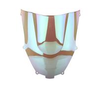 Parabrezza Anteriore Per Moto, Parabrezza Per Kawasaki Per Ninja ZX9R ZX 9R 2000-2005, Protezione Schermo Parabrezza A Doppia Bolla Parabrezza Deflettore Del Vento(White Iridium)