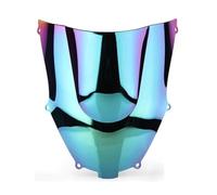 Parabrezza Anteriore Per Moto, Parabrezza Per Kawasaki Per Ninja ZX9R ZX 9R 2000-2005, Protezione Schermo Parabrezza A Doppia Bolla Parabrezza Deflettore moto(Iridio)