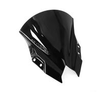 Parabrezza anteriore per moto per Kawasaki per 500 SE 2024-2025, pannello schermo acrilico ad alto impatto, protezione detriti roccia, nero grigio trasparente (nero)