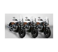 Parabrezza attacco fisso nc low boy heavy dutyt grigio chiaro universale 41mm Na