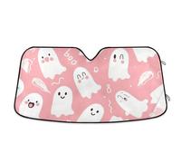 Parabrezza auto Parasole Pieghevole Pieghevole Riflettente Parasole polarisado para carro Fantasmi Rosa Halloween
