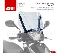 PARABREZZA BASSO CUPOLINO GIVI FLUO ICE RIFLETTENTE HONDA SH 125 150 2012 / 2016