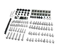 Parabrezza Bulloni Viti Per Cupolino E Carene Moto Per Piaggio ZIP Typhoon City Fly X7 X9 X10 MP3 Kit Completo Di Bulloni, Dadi, Elementi Fissaggio Chiave Kit Di Installazione(Argento)