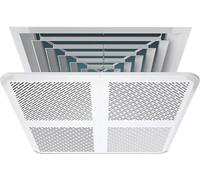 Parabrezza centrale quadrato for aria condizionata, uscita aria soffiata anti-diretta, purificazione, deflettore del vento, deflettore in plastica, deflettore (Size : 40x40cm/16x16in)