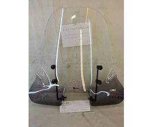 PARABREZZA COMPATIBILE CON vespa sprint 2014 50 4T 125 2T - cod.23311 marca FACO - ALTO 670 mm LARGO 720 mm - 1 LASTRA e 1 KIT MONTAGGIO