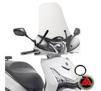 Parabrezza completo Givi trasparente specifico per Sym Hd 300 i.e 2019 2020 2021 2022 2023 2024