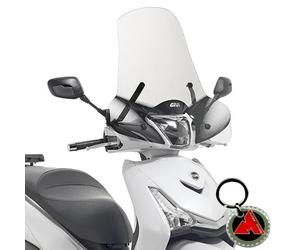Parabrezza completo Givi trasparente specifico per Sym Hd 300 i.e 2019 2020 2021 2022 2023 2024