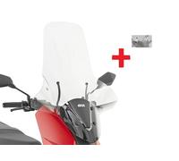 PARABREZZA COMPLETO SILENCE S01 125 2021-2022-2023 9541A+A9541A GIVI TRASPARENTE