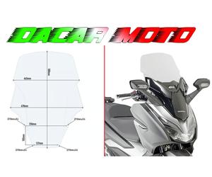 Parabrezza COMPLETO trasparente HONDA Forza 125-300 2019 2020 58 x 44,5 cm GIVI