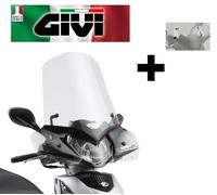 Parabrezza COMPLETO trasparente KYMCO People GTi 125-200-300 2011 GIVI