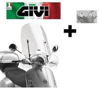Parabrezza COMPLETO trasparente PIAGGIO VESPA LX 50-125-150 2012 201 104A GIVI