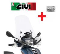 Parabrezza CON KIT DI MONTAGGIO trasparente PIAGGIO Medley / S 125-150 2020 GIVI