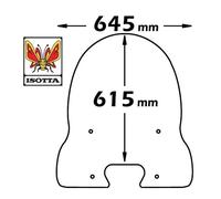 PARABREZZA CON STAFFE MONTAGGIO PIAGGIO FREE 501998-1999 ISOTTA