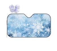 Parabrezza Copri Sole Snowflake Abstract Xmas Snow Parasole per Parabrezza Auto Protezione UV Universale Parasoles Auto per Furgoni SUV Camion 70x130cm