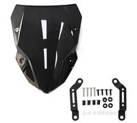 Parabrezza Cupolino Parabrezza Moto Per Per Z500 SE ABS 2024 2025 - Deflettori Aerodinamico "Double Bubble" Paravento(Nero)