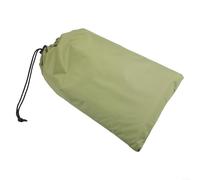 Parabrezza da esterno resistente realizzato in tessuto 210d con borsa portaoggetti e picchetti per protezione da falò, giallo (verde (senza palo)