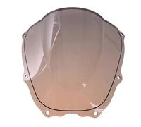 Parabrezza Deflettore Parabrezza Moto Trasparente Fumé Nero Universale Per Deflettore Antivento A Doppia Bolla Scooter Per VTR 1000 2000-2006 moto spoiler(Marrone)