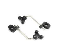 Parabrezza Deflettori Universa 7/8” 22mm L Staffa per parabrezza Manubrio standard Morsetto per montaggio su parabrezza per moto Spoiler Parabrezza