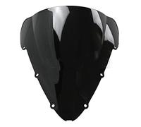 Parabrezza Deflettori Vento per CBR 600F CBR600F4i per CBR 600 600F F4i 2001 2002 2003 2004 2005 2006 Moto Doppia Bolla Parabrezza Parabrezza Schermo Cupolino Spoiler (Colore : Nero)