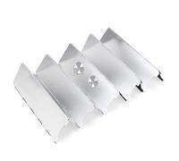 Parabrezza Del Bruciatore Da Campeggio - Guardia Per Stufa Piegabile | Parabrezza Del Bruciatore Da Campeggio In Alluminio | 10 Pezzi Eolico-screen | 262,4 G Shield Di Cottura Antivento | BBQ ECCACCHI