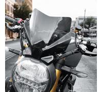 Parabrezza di Nuova Generazione per Monster821 Monster 821 1200 R S 1200R 1200S 797 Plus +, Parabrezza Double Bubble Race Cupolino Protezione Parabrezza Parabrezza con Staffa (Fumo)