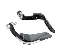 Parabrezza Di Protezione Protezioni Antivento Per Manubrio Da 7/8" Per Moto, Scooter, Mountain Bike, Leva Freno Con Rinforzo In Alluminio(Silver)