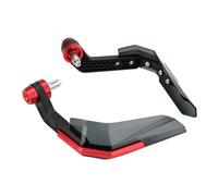 Parabrezza Di Protezione Protezioni Antivento Per Manubrio Da 7/8" Per Moto, Scooter, Mountain Bike, Leva Freno Con Rinforzo In Alluminio(Red)