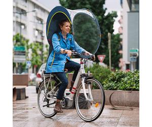 Parabrezza e tettuccio bici antipioggia e antivento Bub-up Rainjoy ( Blu e giallo )