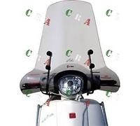 PARABREZZA FACO 22998 PER KYMCO LIKE 50 125 200 LX COMPLETO D'ATTACCHI CROMATI
