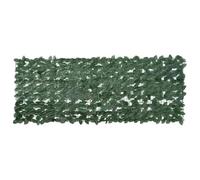 Parabrezza foglia verde scuro 200x75 cm, schermo balcone in polietilene e tessuto per privacy e decorazione, recinzione artificiale flessibile per terrazza o giardino.