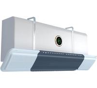 Parabrezza for condizionatore d'aria, parabrezza con uscita d'aria soffiata anti-diretta, deflettore universale regolabile a parete (Size : Blue)