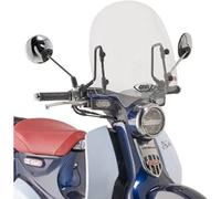 GIVI Parabrezza Trasparente senza Attacchi per Honda SUPER CUB 125 2018-2022