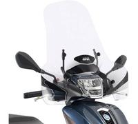 Givi 7057A Parabrezza trasparente 49x66 cm per Piaggio - Kymco