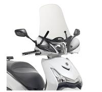 Parabrezza GiVi trasparente 290 x 660 mm con ABE per Sym HD 300, Piaggio Medley