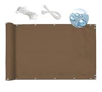 Parabrezza impermeabile da esterno per balcone, giardino, con fascette, per una maggiore privacy e protezione dal vento, ideale per terrazze e terrazze