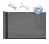 Parabrezza impermeabile per esterni, balcone, giardino, con fascette, per una maggiore privacy e protezione dal vento