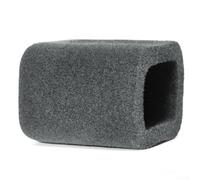 Parabrezza in schiuma per microfono compatibile con Fifine AM8, filtro anti-vento per registrazione in studio, nero o grigio (grigio)