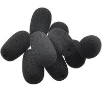 Parabrezza in schiuma per microfono per Blue Parrot B250, B350, B450, B550, C400 Plantronics, Jabra, Lapel, Lavaliers, Telex, Movo, VXI- Lux, Passport, Logitech, confezione da 10 pezzi