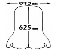 Parabrezza Isotta 625x645x4 Per Sym Joyride Evo 200 2007 > 2017