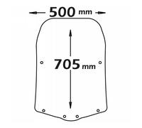 Parabrezza Isotta 705x500x3 Per Yamaha Tricity 125 2014 > 2022