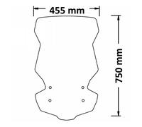 Parabrezza Isotta Alta Prot Compl Spoiler 750x455x4 Kymco Dtx 360 300 2022 2024