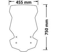 Parabrezza Isotta Alta Protezione Completo Di Spoiler Kymco Dtx 360 2021