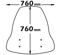 Parabrezza Isotta Alta Protezione Per Benelli 491
