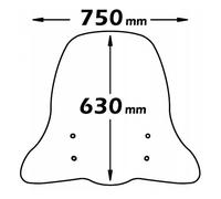 Parabrezza Isotta Classic 630x750x3 Per Piaggio Beverly 125 2002 > 2004