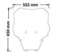 Parabrezza Isotta Classic 650x555x3 Per Honda Forza 350 2021 > 2024