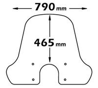 Parabrezza Isotta Classic Di Medie Dimensioni Per Piaggio Vespa Gt 125/200/250 2003-2012 300 Gts 2008 - 2021