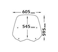 Parabrezza Isotta Di Ricambio Trasparente Per Honda Sh 125I-150I 2005 - 2008 Trasparente